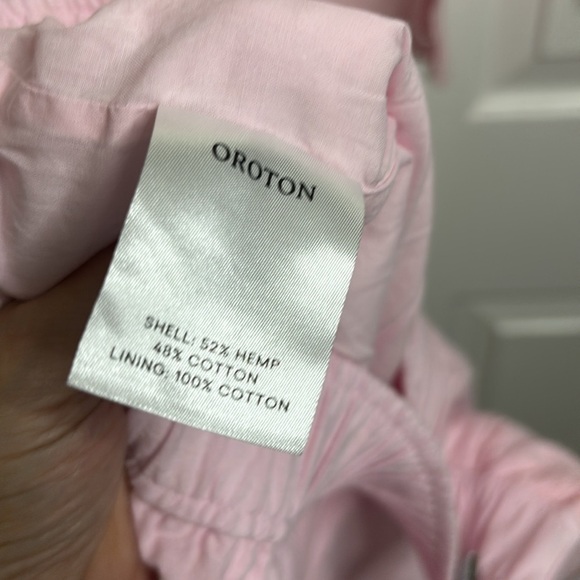 EUC OROTON Tablecloth Lace Top and Short Set in ballet pink shorts size 6 top 8 - Picture 8 of 13